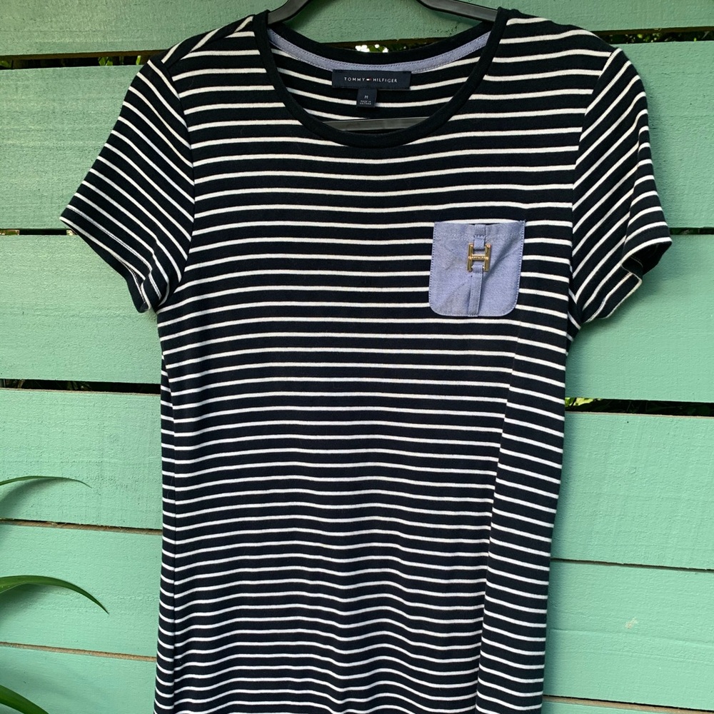 *EUC* Tommy Hilfiger Sailor-Striped Mini Dress